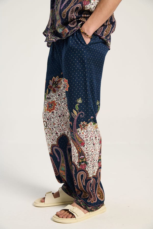 Perte D'ego — Midnight paisley lounge pants