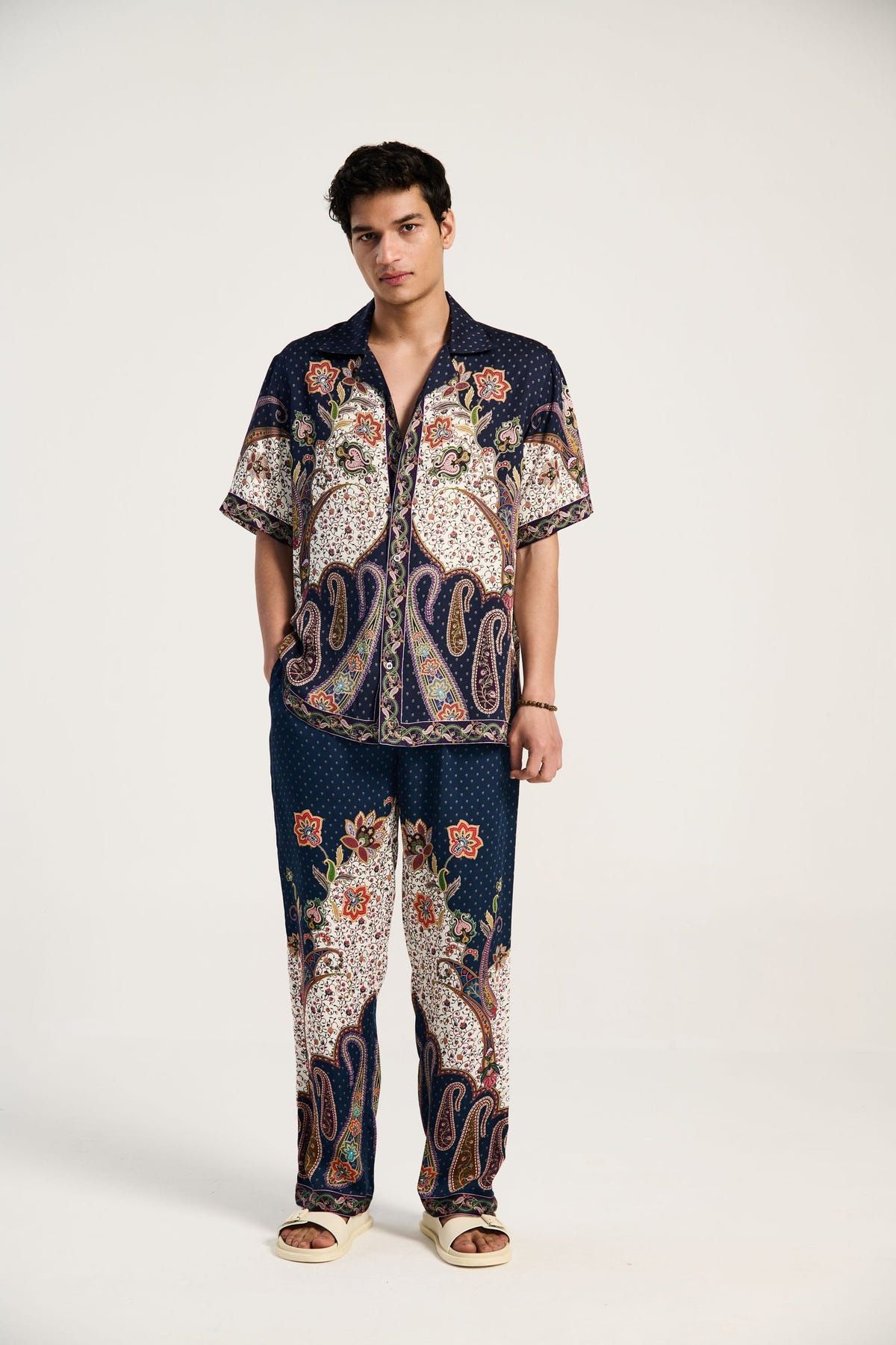Midnight paisley lounge pants - image 2