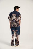 Midnight paisley lounge pants view 3