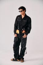 Campfire hand embroidered overshirt view 3