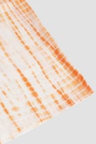 Orange shibori lounge shorts view 3