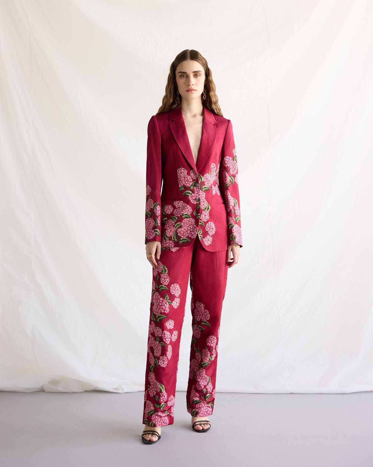 Floral Printed Blazer - image 1