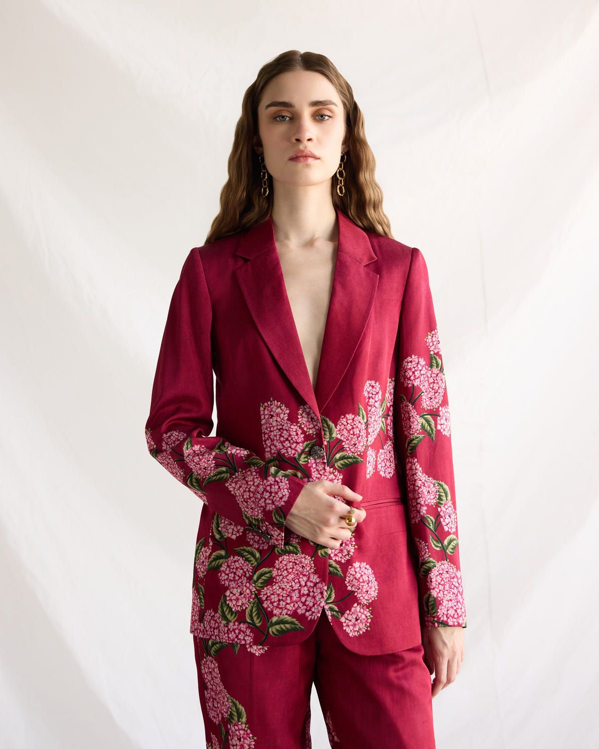 Floral Printed Blazer - image 2