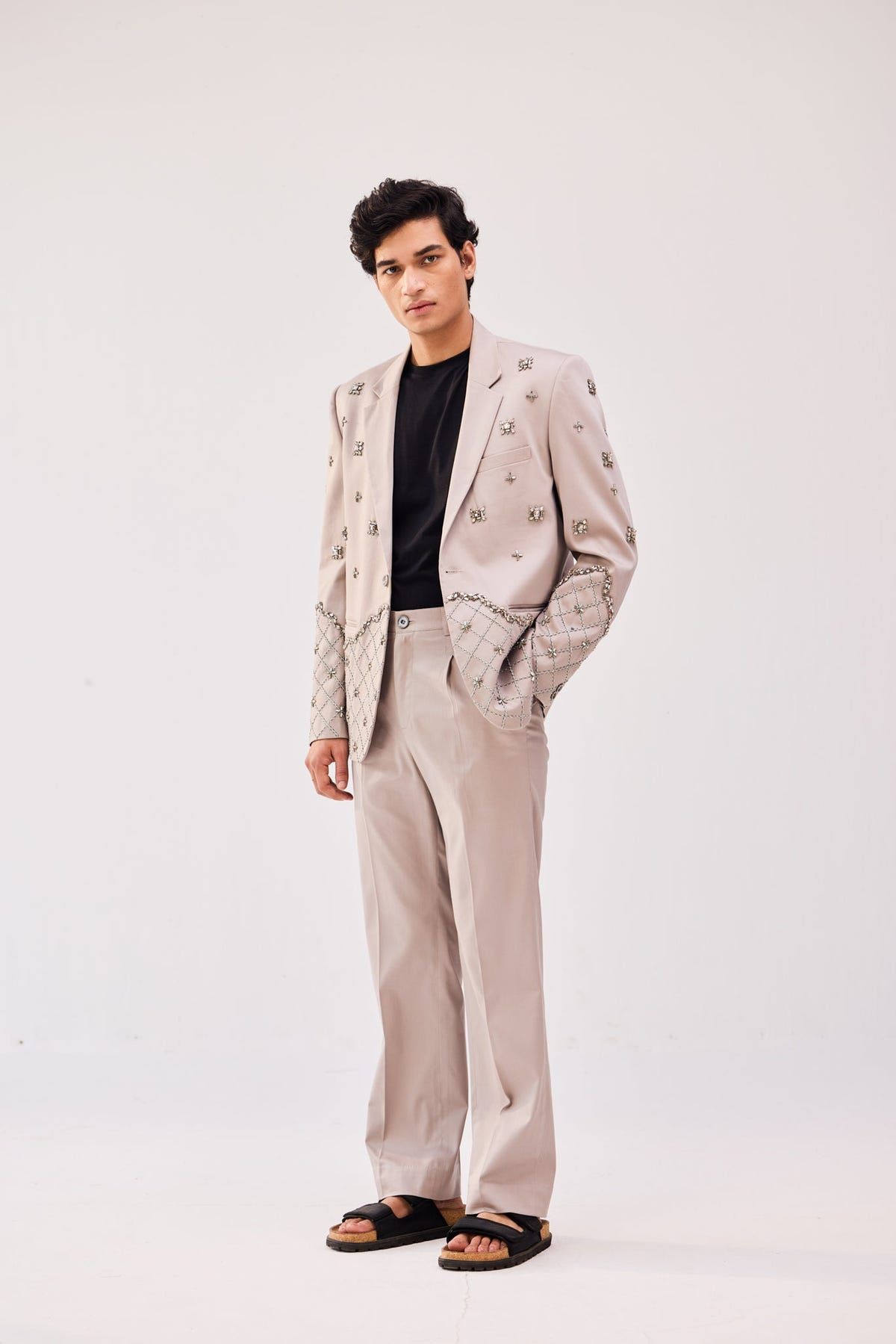 "Le Monte Carlo" hand embroidered blazer - image 3
