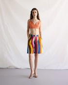 Orange hand beaded bralette view 2
