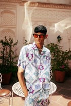 Moroccan tiles shirt view 2