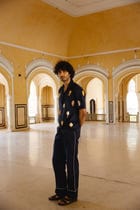"Le Lantern" hand embroidered shirt view 4