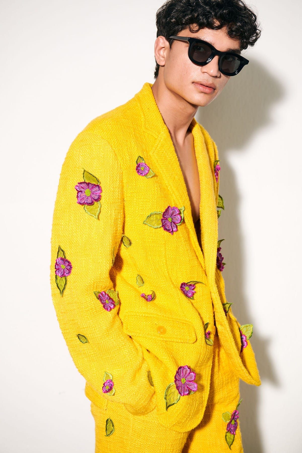 "Le Portofino" Hand Embroidered Casual Wedding Blazer - image 3