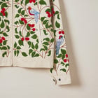 “Hand embroidered cherries” zip up jacket view 4
