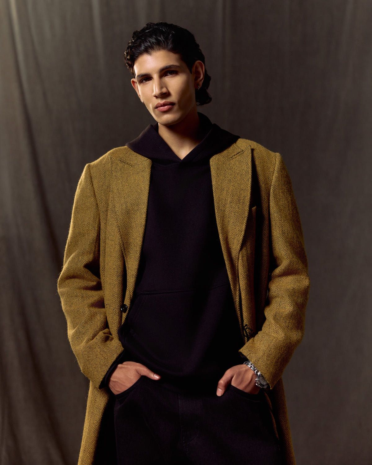 Floral embroidered Wool Overcoat - image 6