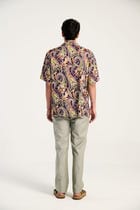 Purple paisley shirt view 4