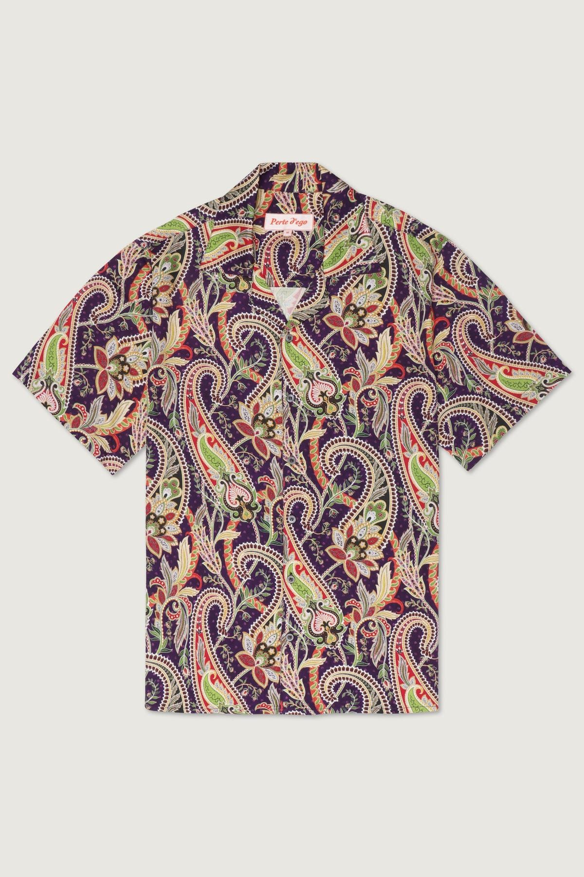 Purple paisley shirt - image 5