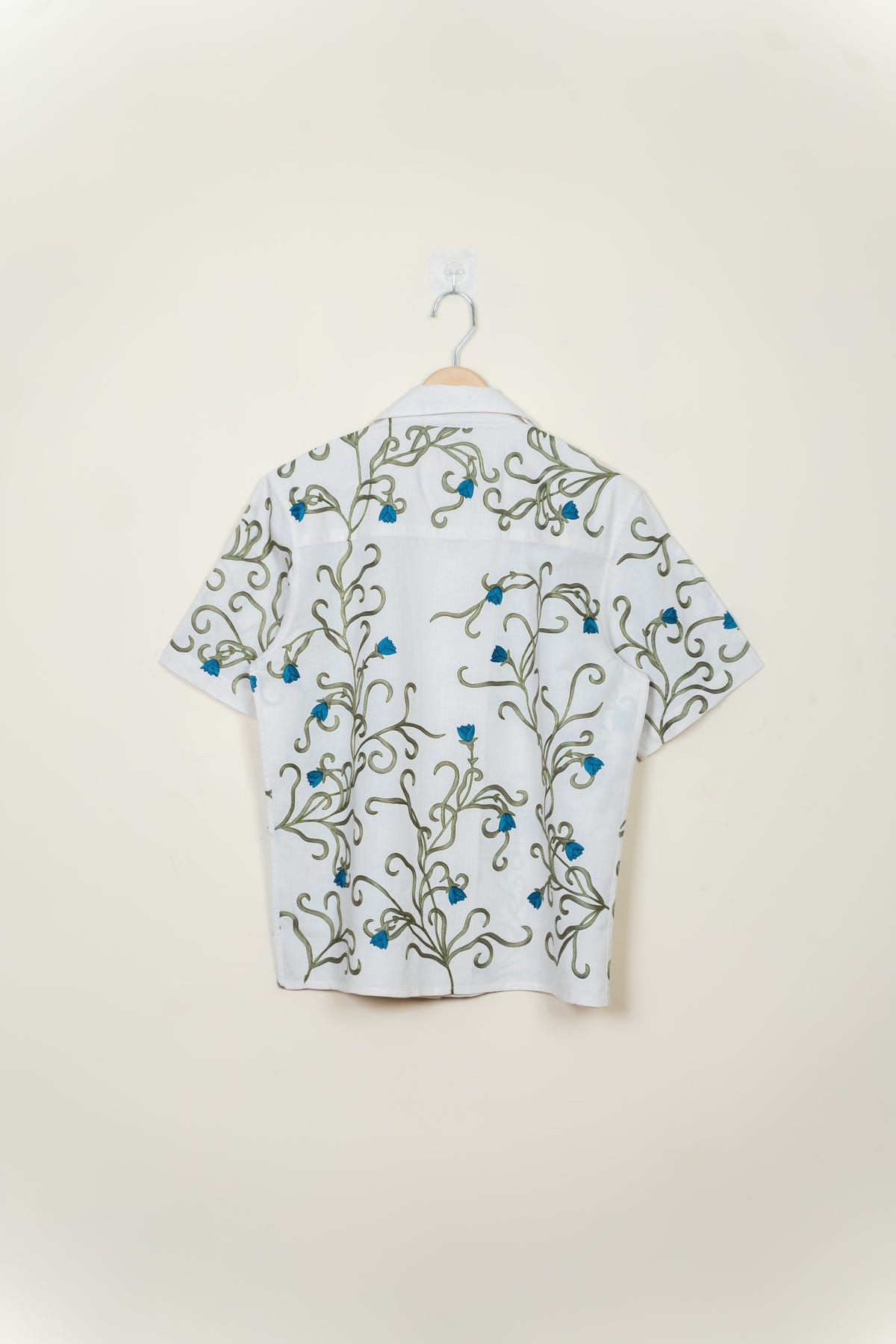 "Blue Lotus" embroidered shirt - image 5