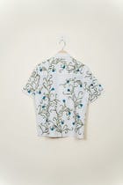 "Blue Lotus" embroidered shirt view 5