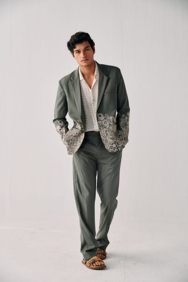 Perte D'ego — Formal pants- Sage green