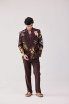 "The secret garden" embroidered blazer view 3