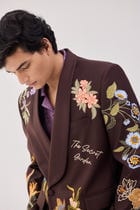 "The secret garden" embroidered blazer view 4