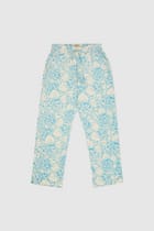 Rose cluster print lounge pants view 1