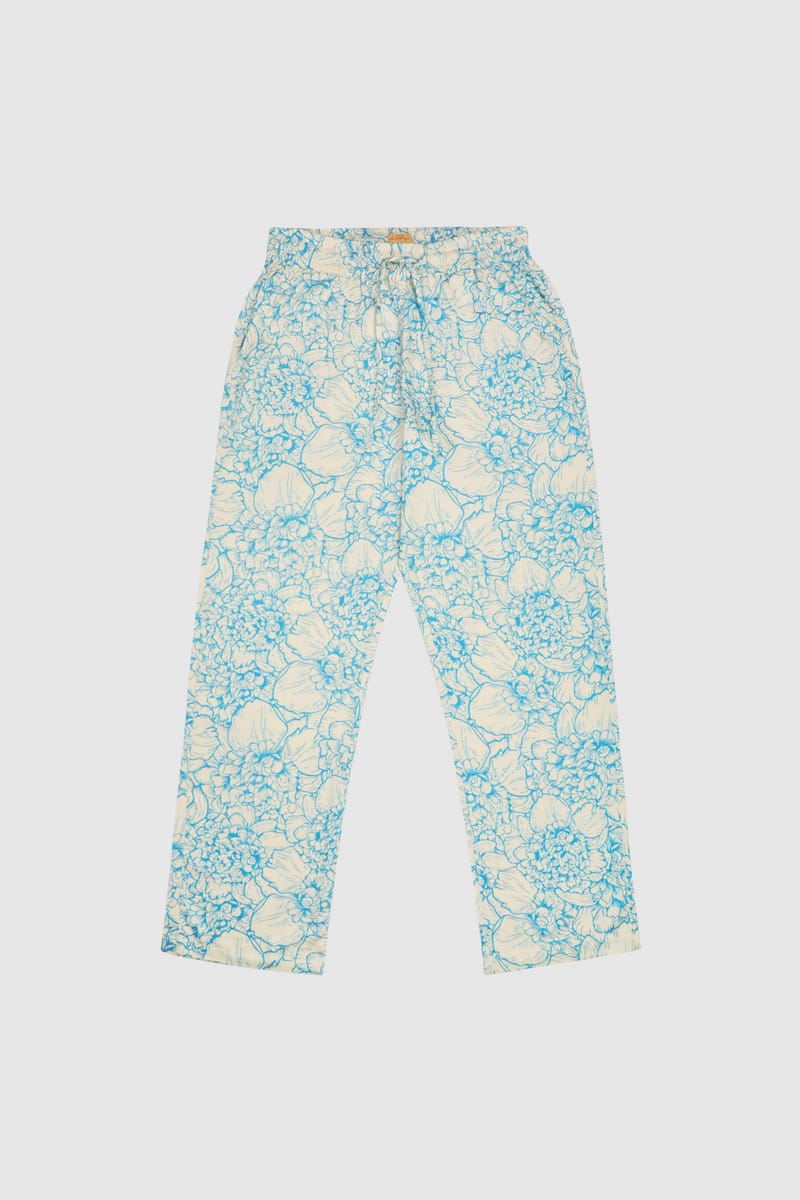 Rose cluster print lounge pants
