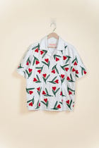 “Garden of love” hand embroidered shirt view 1