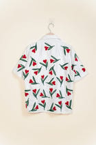 “Garden of love” hand embroidered shirt view 3
