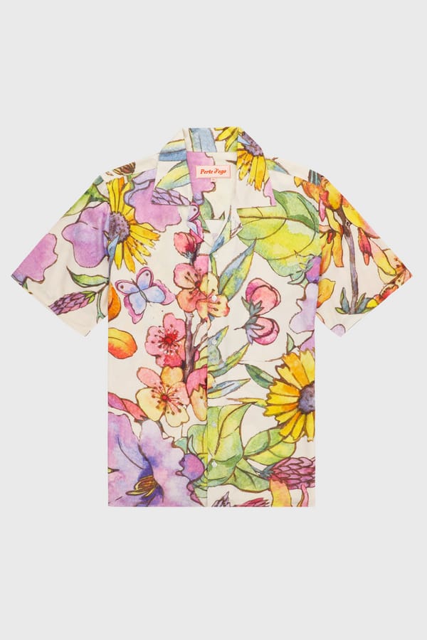Perte D'ego — Floral sketch shirt