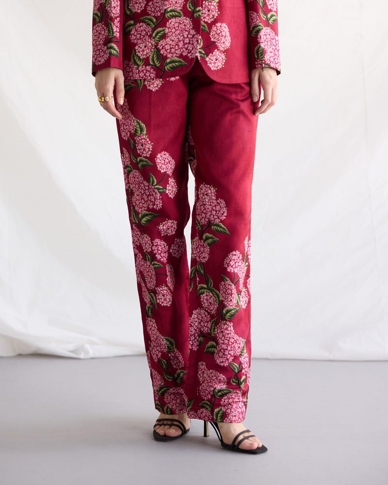 Floral print Straight Fit Pants