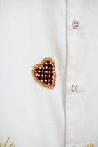 Velvet hearts appliqué shirt view 3