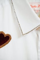 Velvet hearts appliqué shirt view 4