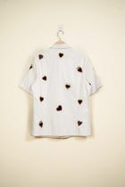 Velvet hearts appliqué shirt view 5