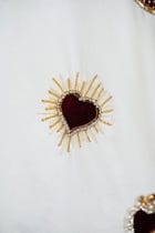 Velvet hearts appliqué shirt view 7