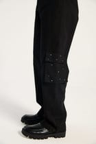 "Midnight in Miami" hand embroidered cargo pants view 2