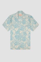 Rose cluster half sleeves shirt view 1