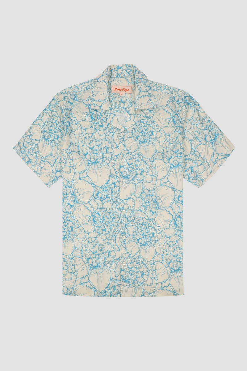 Rose cluster half sleeves shirt