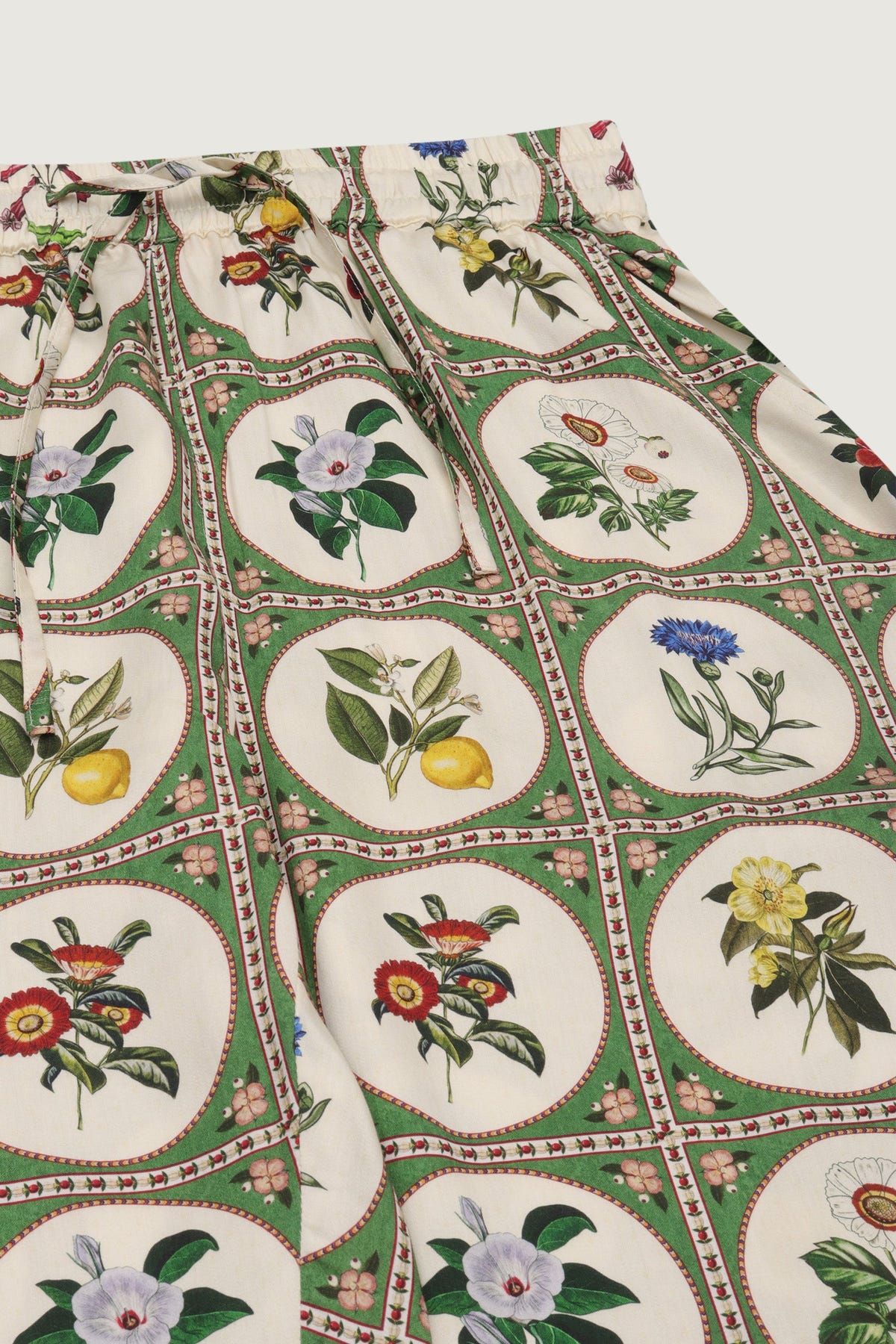 Botanical illustrations lounge pants- Green - image 2