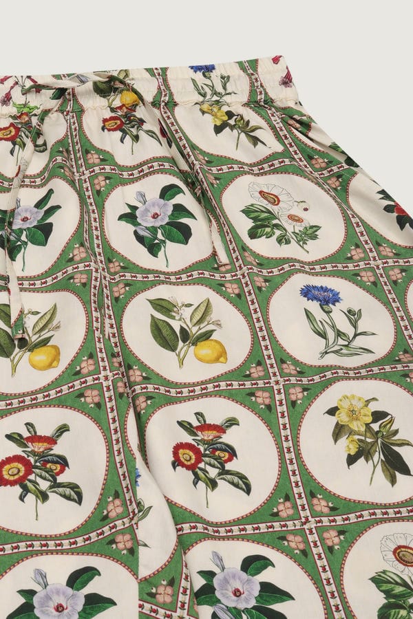 Perte D'ego — Botanical illustrations lounge pants- Green