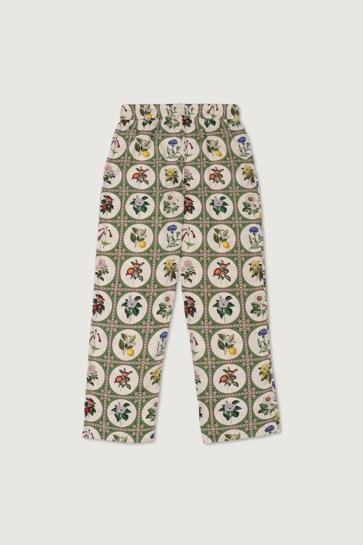 Botanical illustrations lounge pants- Green - image 3