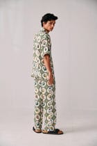 Botanical illustrations lounge pants- Green view 5