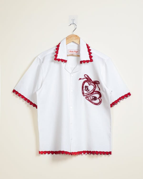 Perte D'ego — "Love locket" hand embroidered shirt