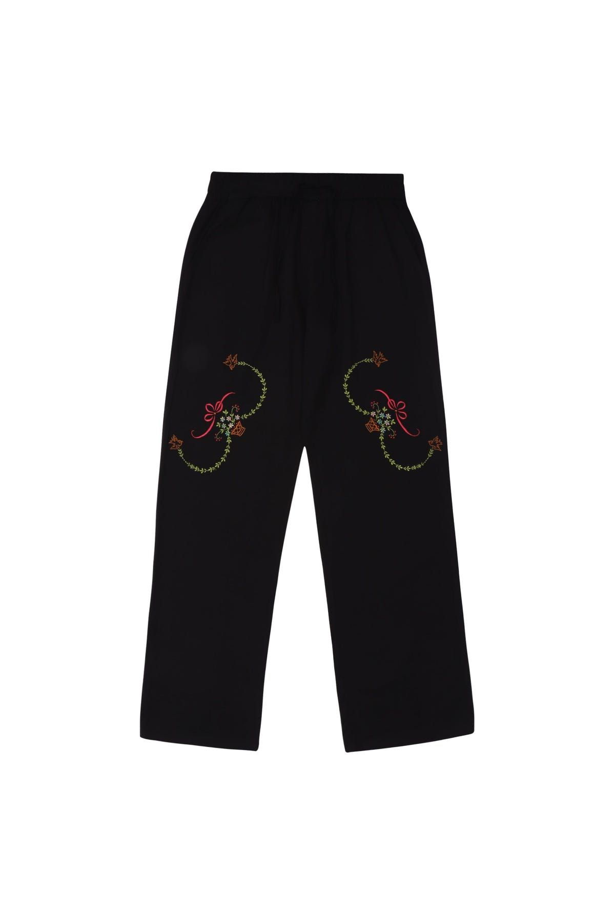 "Le Sicily" embroidered lounge pants - image 3
