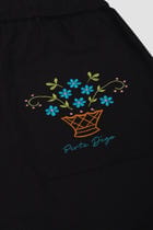 "Le Sicily" embroidered lounge pants view 4