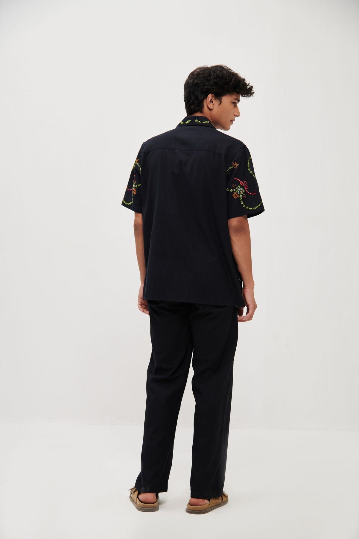 "Le Sicily" embroidered lounge pants - image 6
