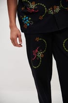 "Le Sicily" embroidered lounge pants view 7