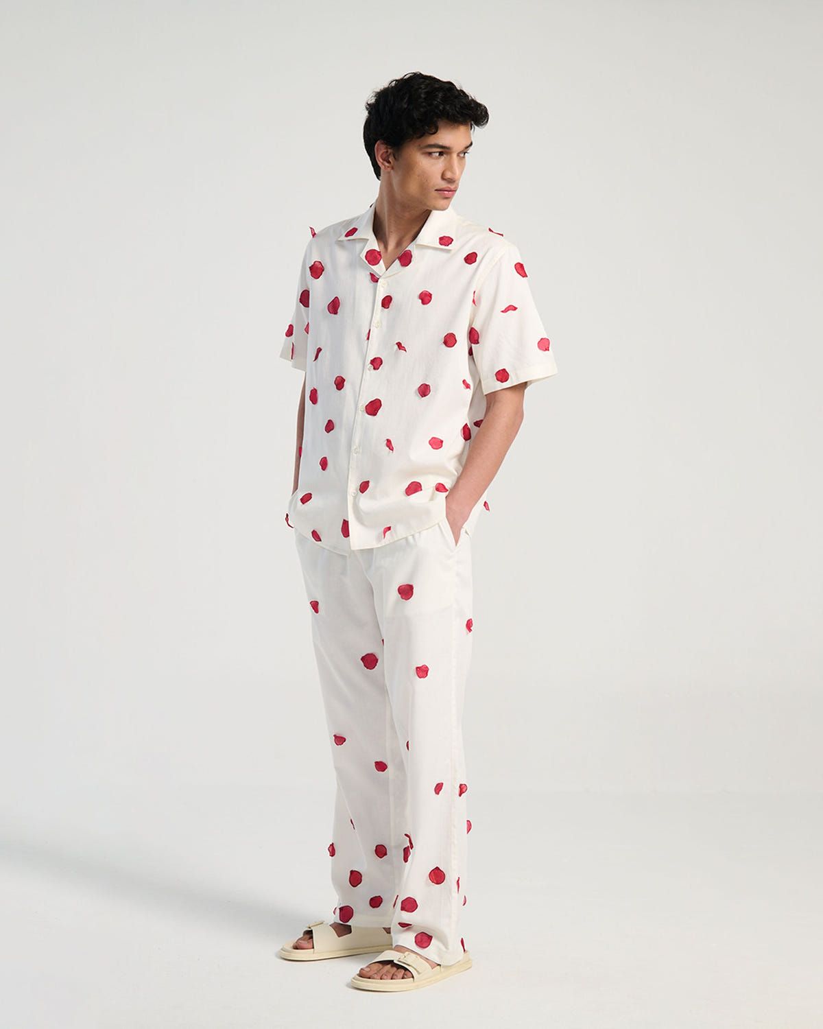 "Lover forever" hand embroidered lounge pants - image 3