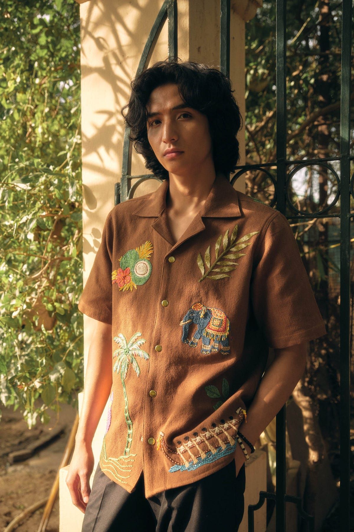 "Le scrapbook" hand embroidered Shirt - image 1