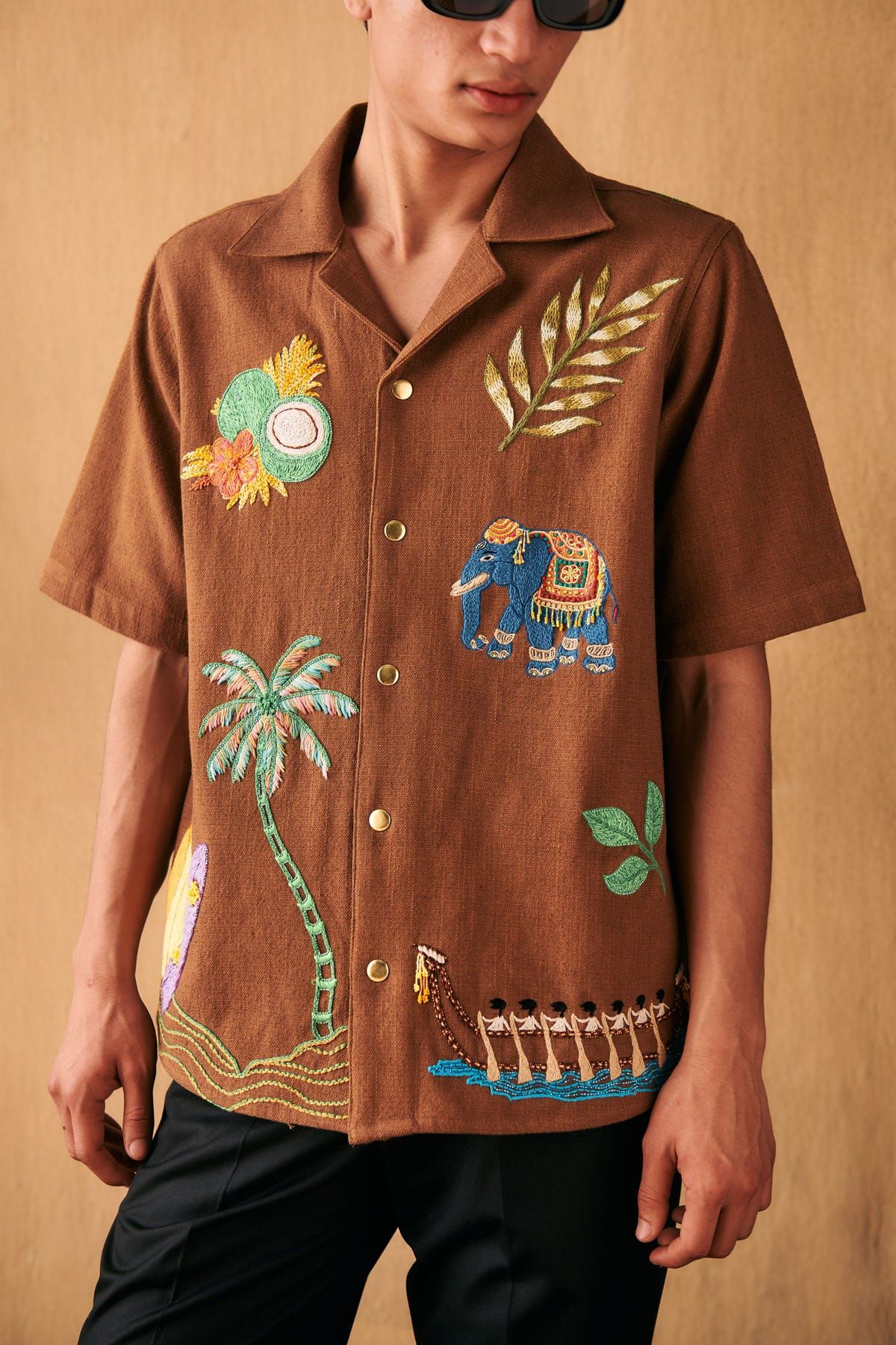 "Le scrapbook" hand embroidered Shirt - image 3
