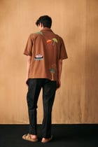 "Le scrapbook" hand embroidered Shirt view 7