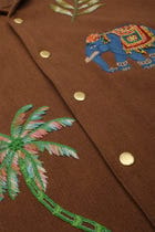 "Le scrapbook" hand embroidered Shirt view 10