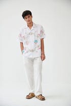 “Le Sicily” embroidered shirt- White view 2