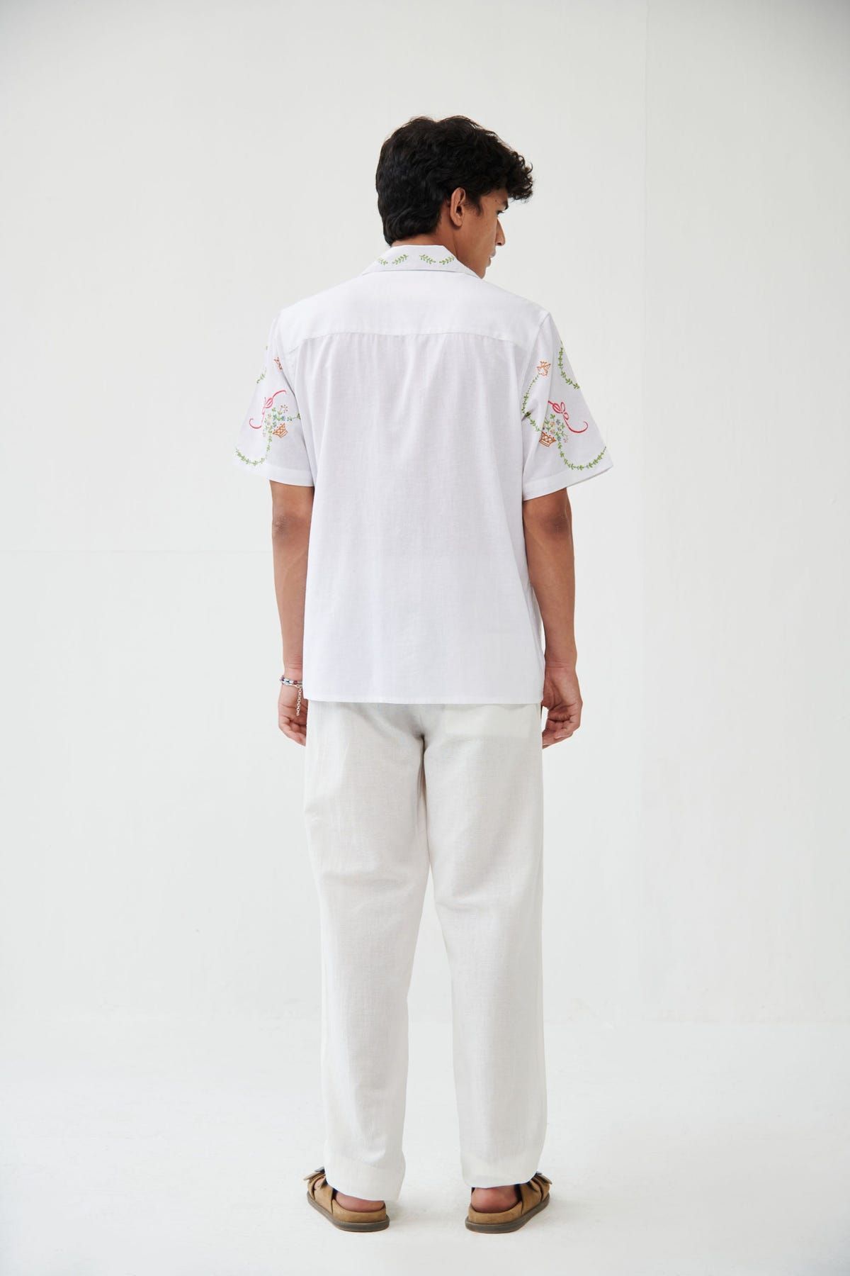 “Le Sicily” embroidered shirt- White - image 6